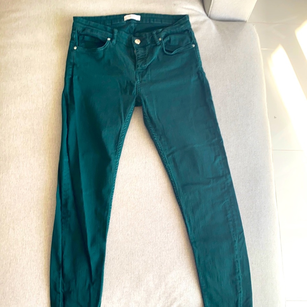 Green denim Zara